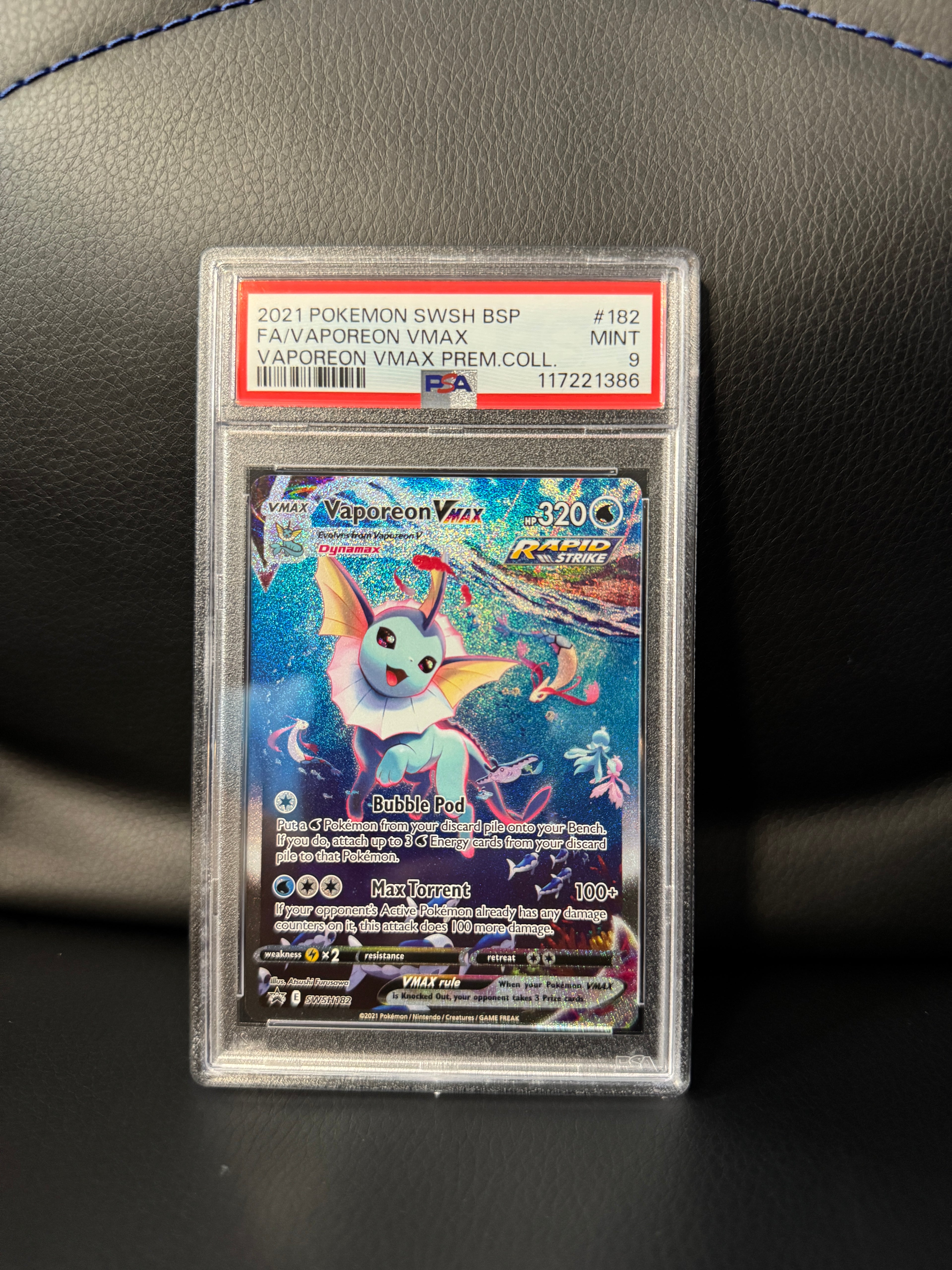 PSA 9 Vaporeon Vmax Promo 182